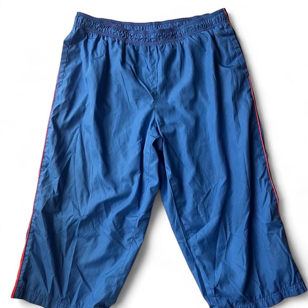 Danskin Now Y2K Blue Nylon Capri Track Pants.